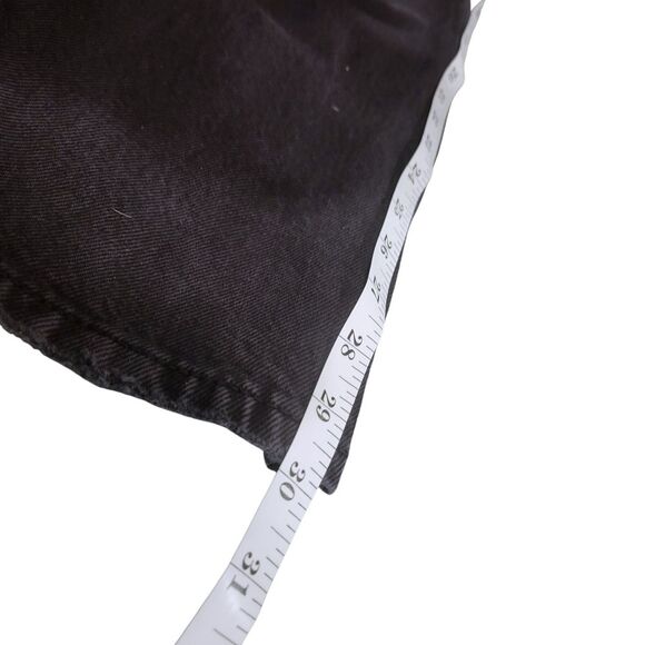 Re/Done 70's Low Rise Straight Jeans In Washed Black W32 - Picture 11 of 12